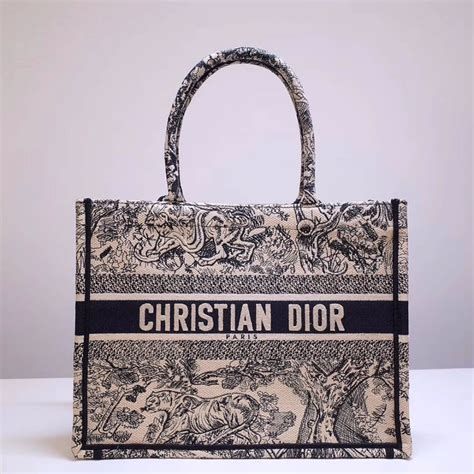 christian dior white handbag|christian dior cloth tote bag.